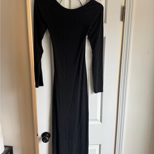 Aerie Black Midi Dress